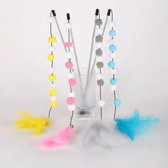 Interactive Stick Feather Toys