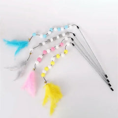 Interactive Stick Feather Toys