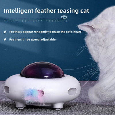 Smart Teaser UFO Pet Turntable