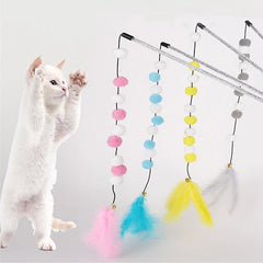 Interactive Stick Feather Toys